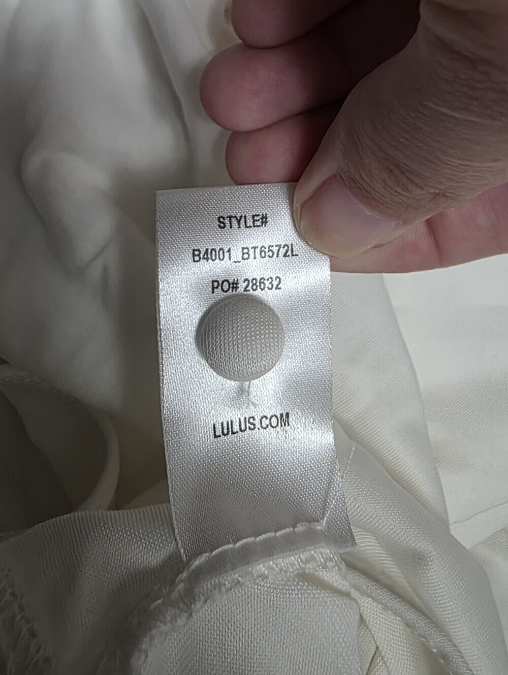 Lulu's Ivory Long-Sleeve Bodysuit NWT Size M - Picture 8 of 12